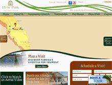 Tablet Screenshot of hydeparkfla.com